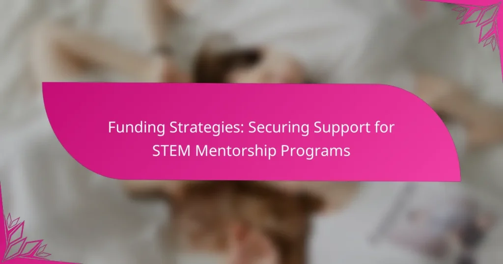 Funding Strategies: Securing Support for STEM Mentorship Programs