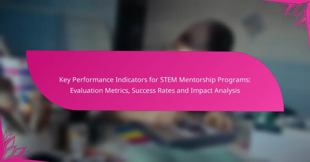 Key Performance Indicators for STEM Mentorship Programs: Evaluation Metrics, Success Rates and Impact Analysis
