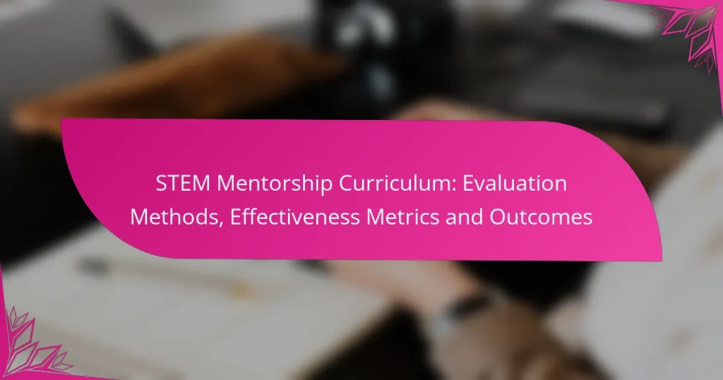 STEM Mentorship Curriculum: Evaluation Methods, Effectiveness Metrics and Outcomes
